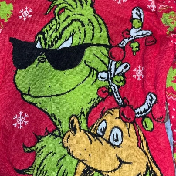 Two Grinch Christmas Sweater Bundle “Oh Joy” and “Grinch and Max” - Picture 3 of 4